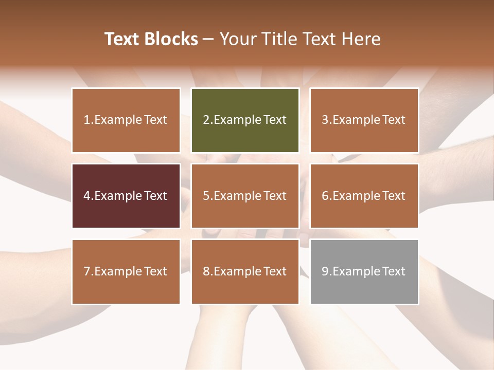 Hands Of My Friends PowerPoint Template