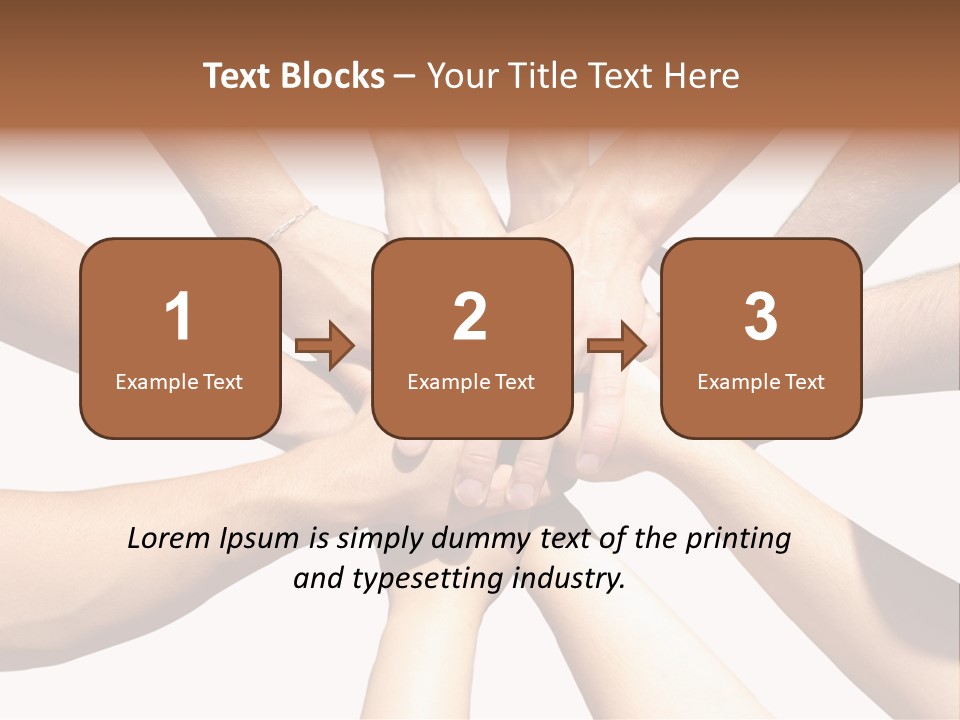 Hands Of My Friends PowerPoint Template