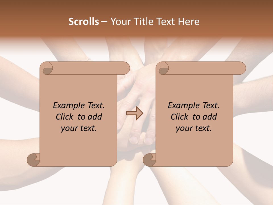 Hands Of My Friends PowerPoint Template