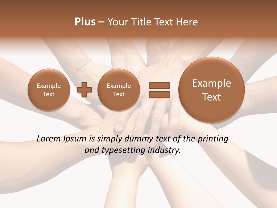 Hands Of My Friends PowerPoint Template