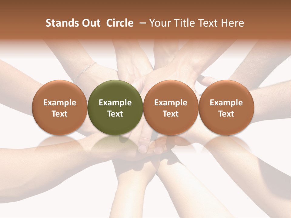 Hands Of My Friends PowerPoint Template