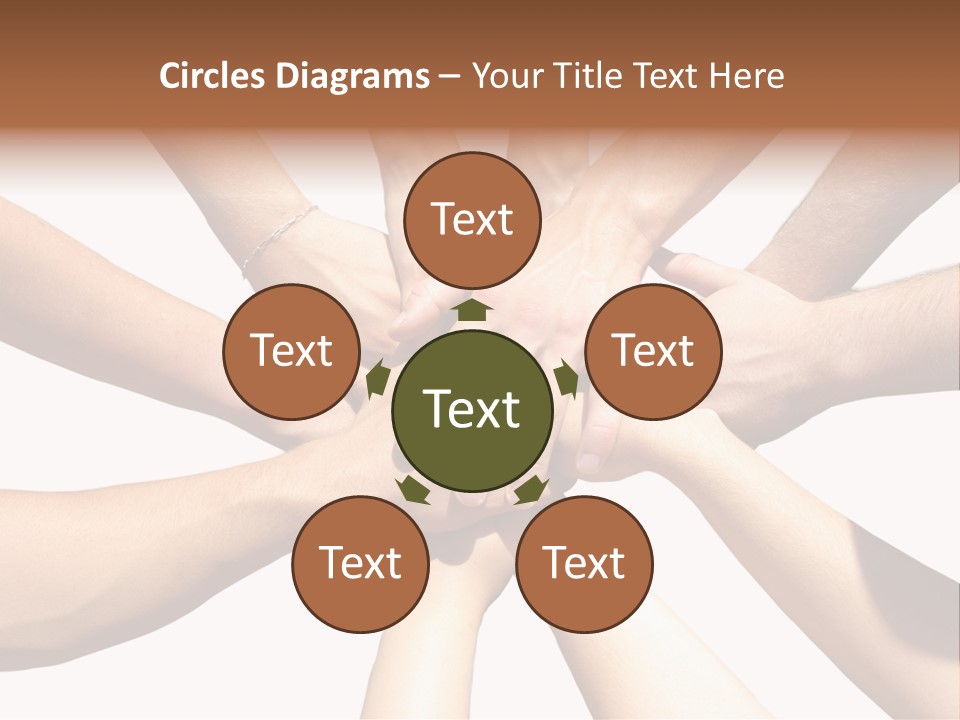 Hands Of My Friends PowerPoint Template