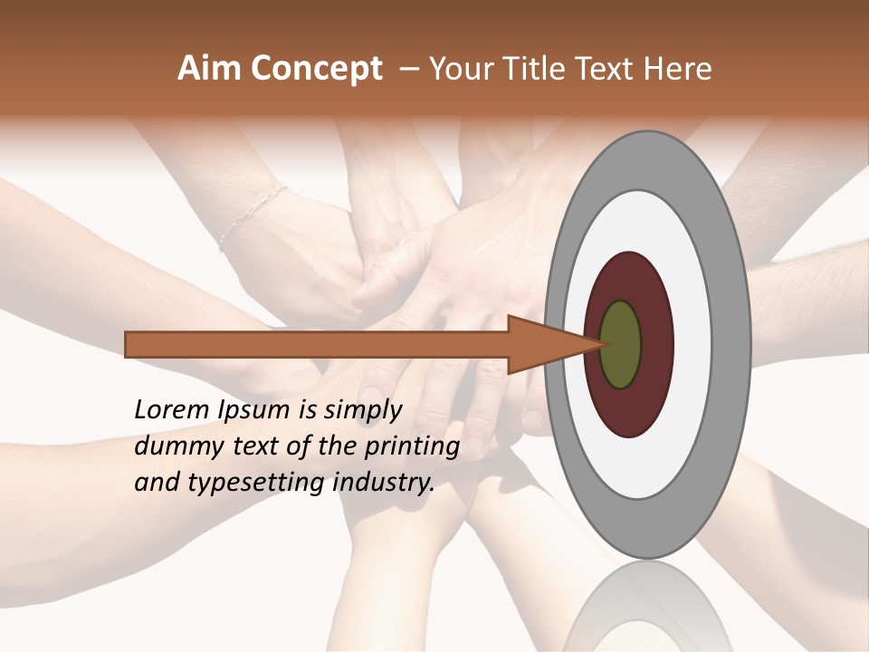 Hands Of My Friends PowerPoint Template