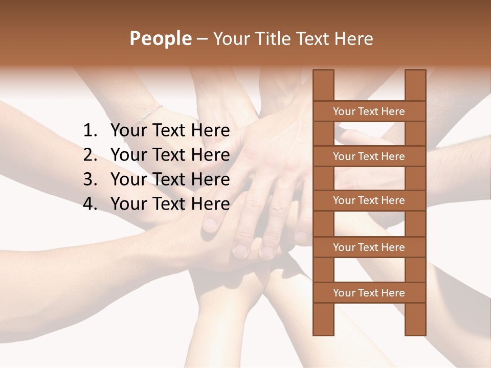 Hands Of My Friends PowerPoint Template