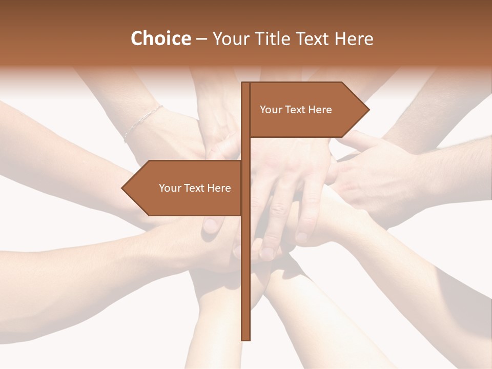 Hands Of My Friends PowerPoint Template
