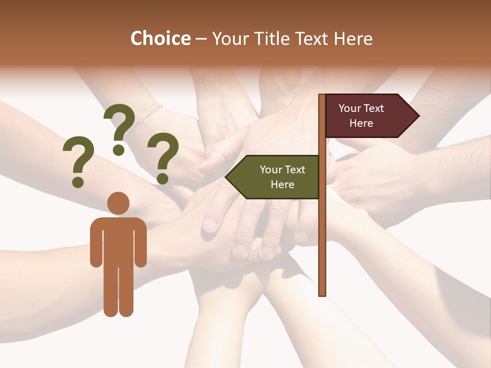 Hands Of My Friends PowerPoint Template