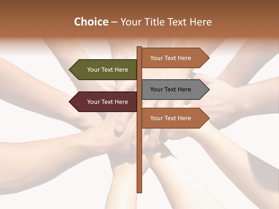 Hands Of My Friends PowerPoint Template