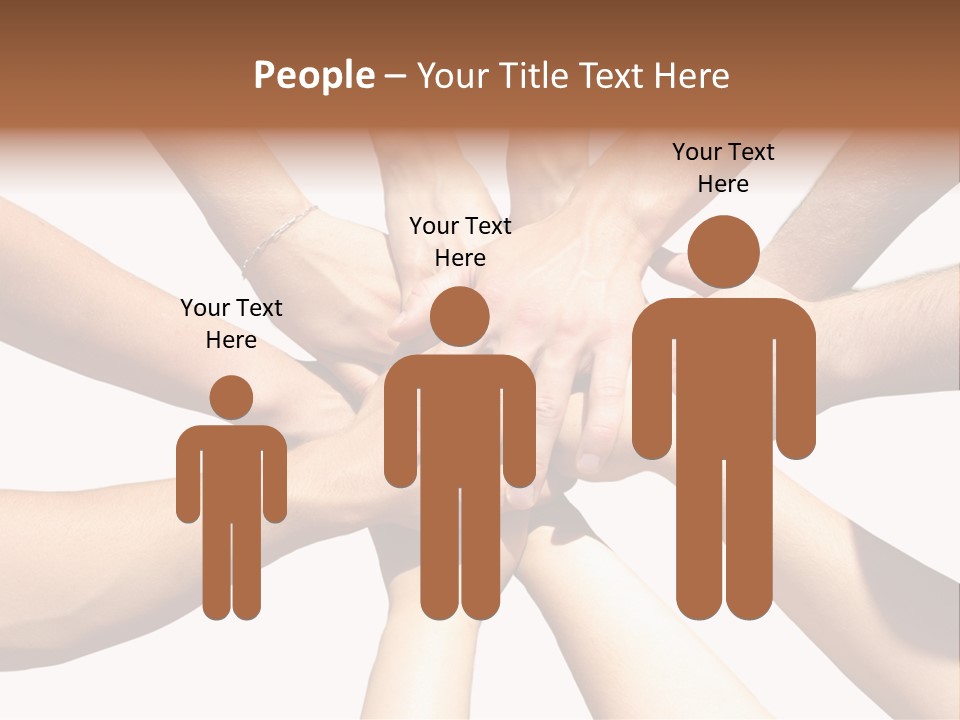 Hands Of My Friends PowerPoint Template