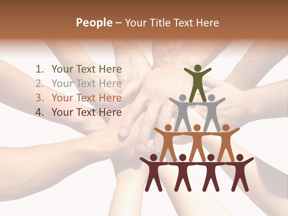 Hands Of My Friends PowerPoint Template