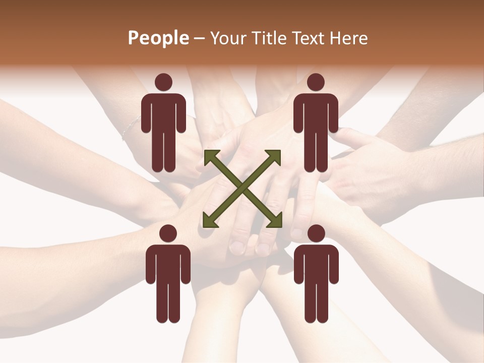Hands Of My Friends PowerPoint Template