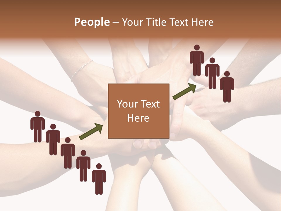 Hands Of My Friends PowerPoint Template