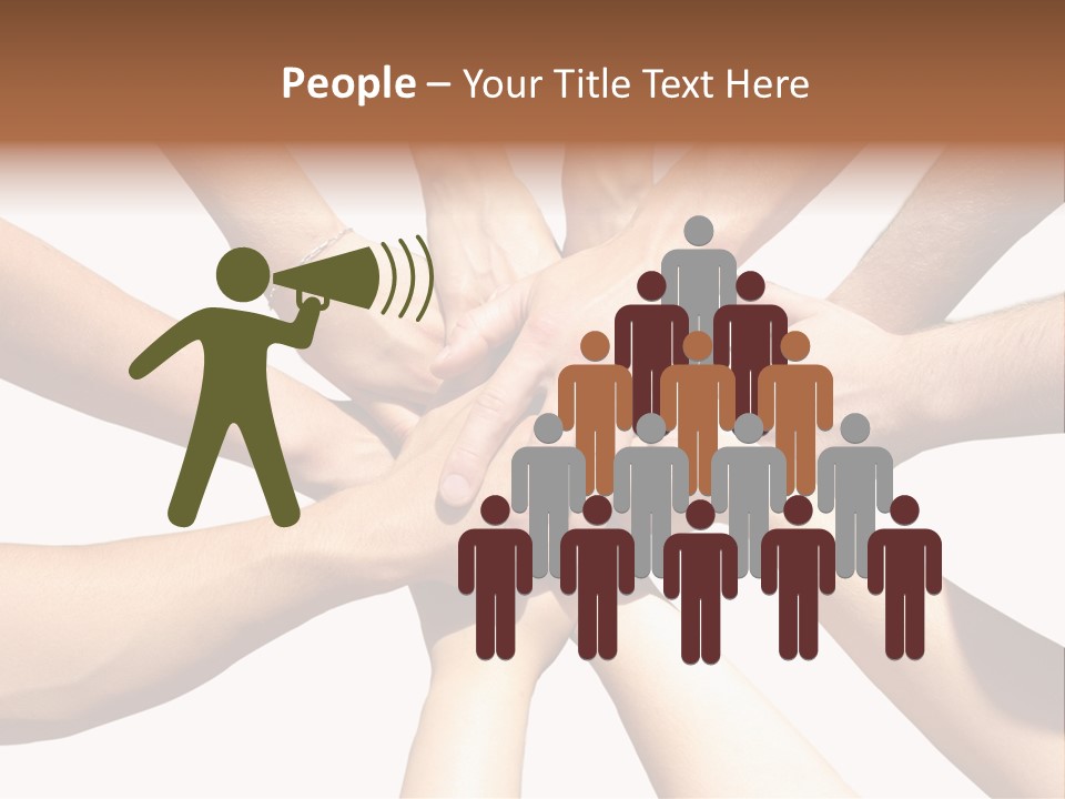 Hands Of My Friends PowerPoint Template