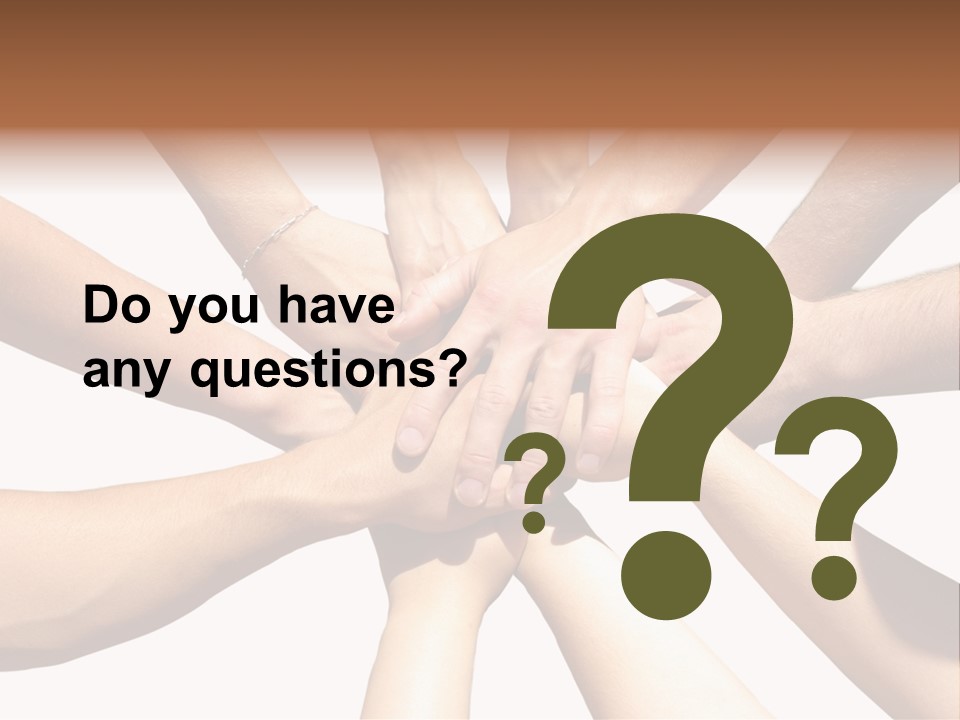 Hands Of My Friends PowerPoint Template