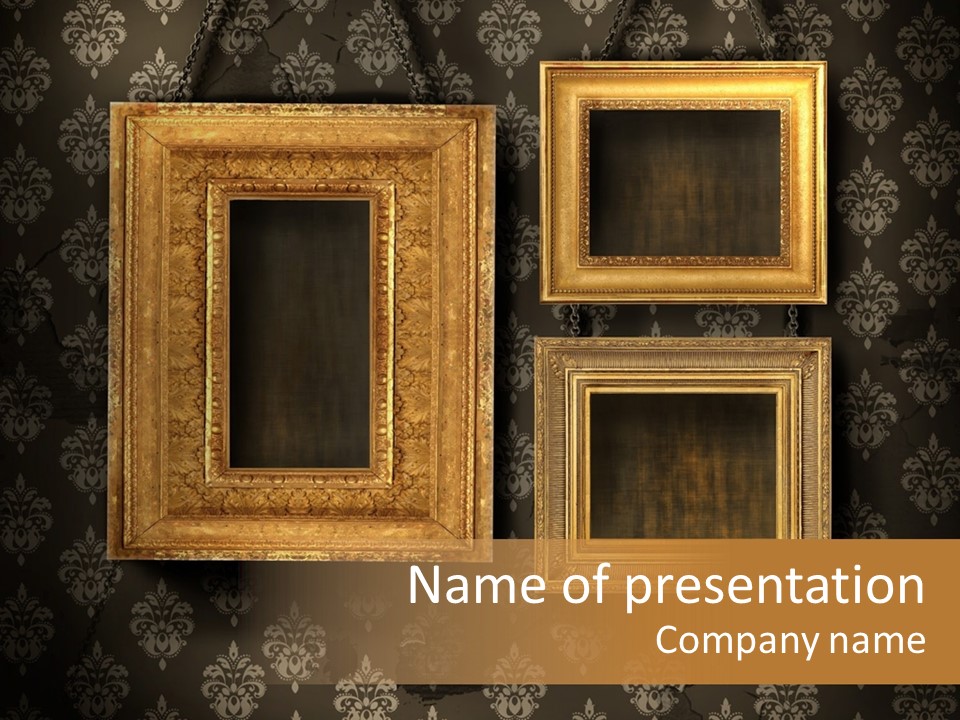 Gilded Frames PowerPoint Template