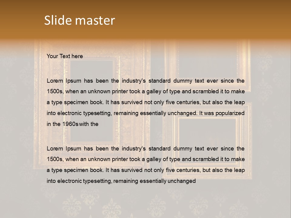 Gilded Frames PowerPoint Template