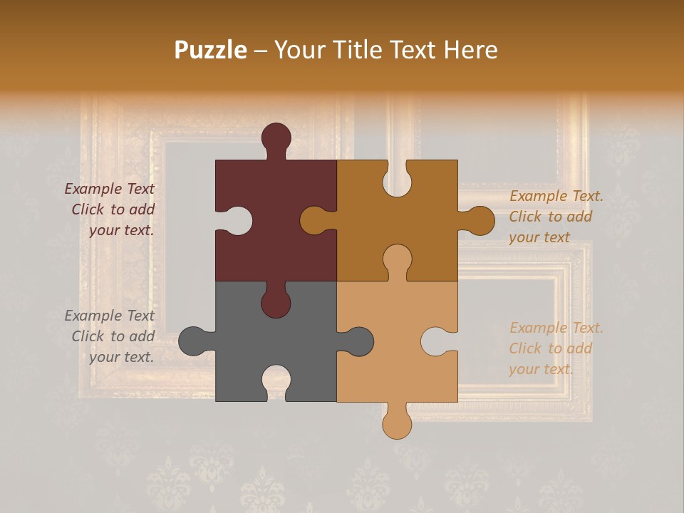 Gilded Frames PowerPoint Template