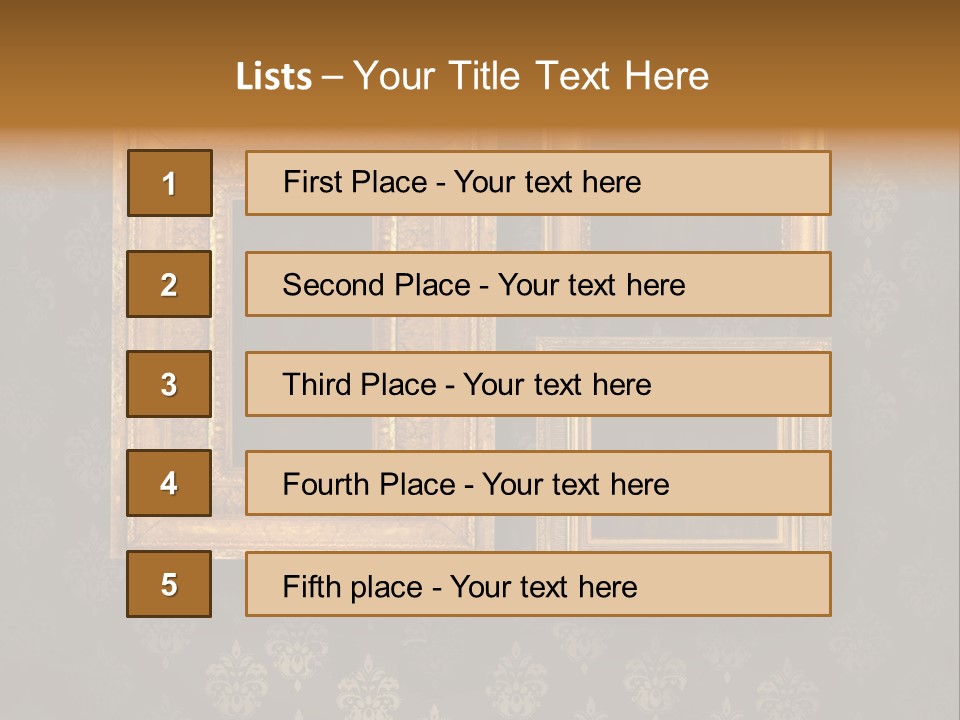 Gilded Frames PowerPoint Template