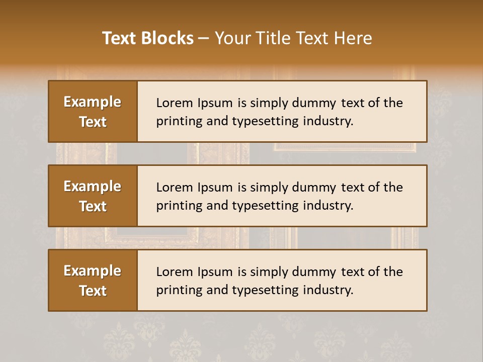 Gilded Frames PowerPoint Template