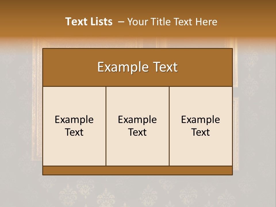 Gilded Frames PowerPoint Template