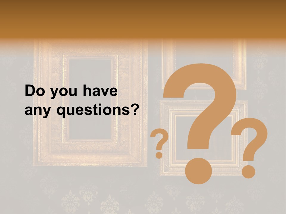 Gilded Frames PowerPoint Template