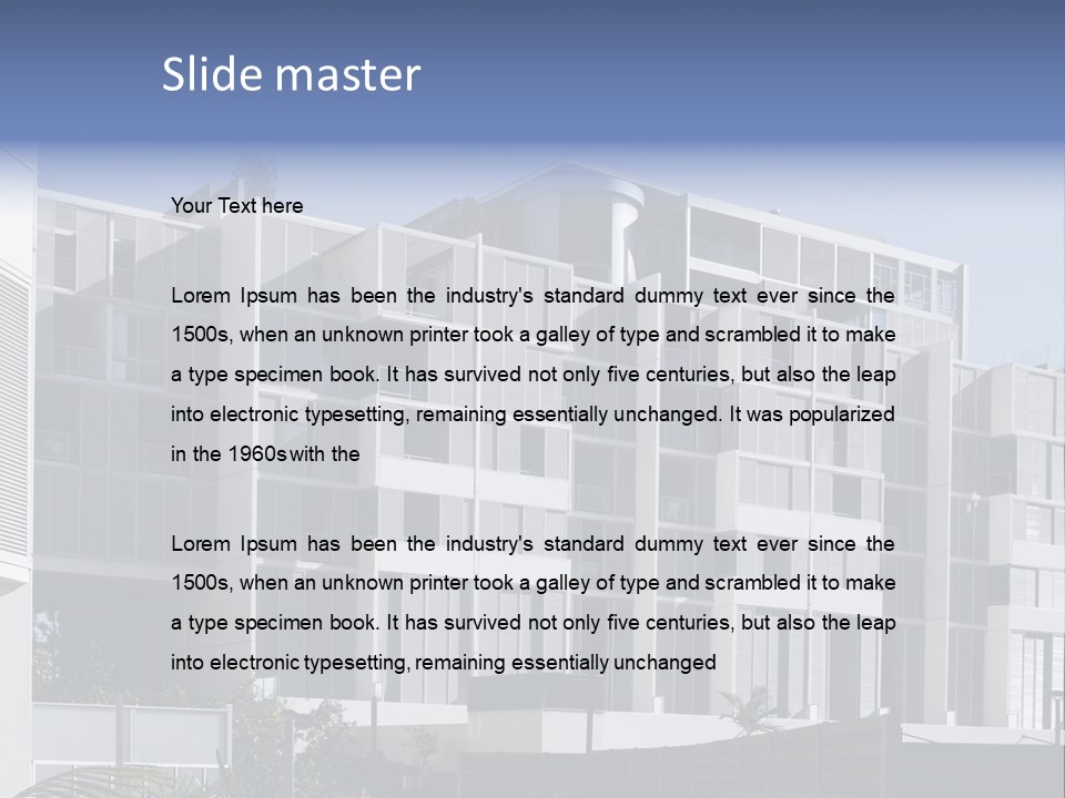 Modern Urban Apartment Building In Sydney, Australia PowerPoint Template
