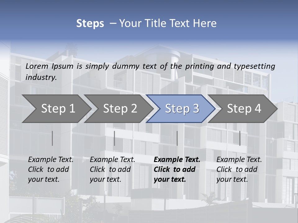 Modern Urban Apartment Building In Sydney, Australia PowerPoint Template