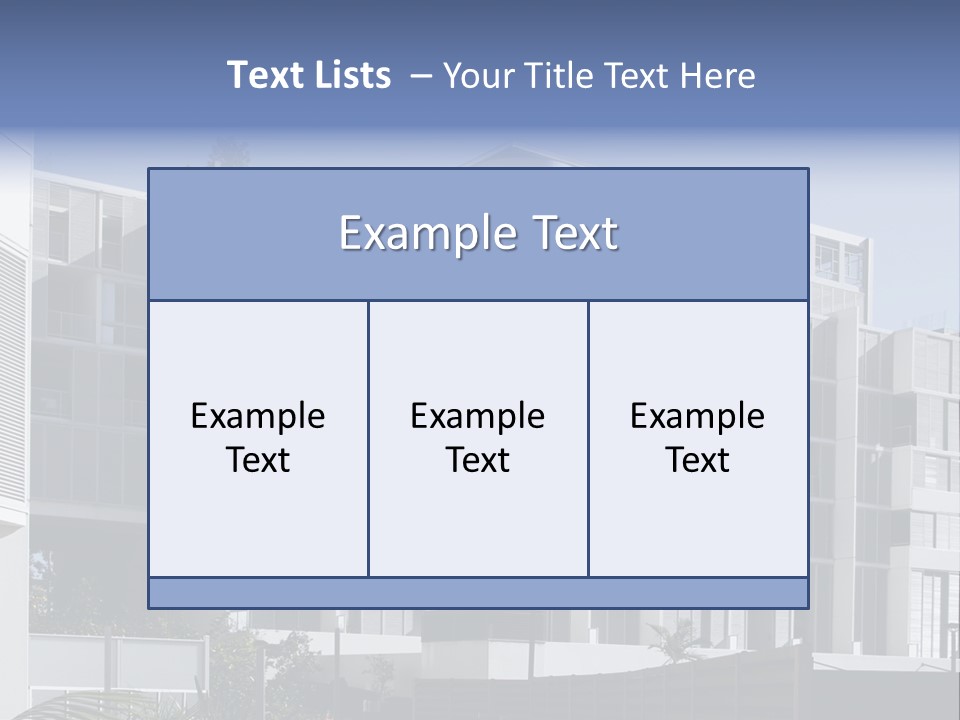 Modern Urban Apartment Building In Sydney, Australia PowerPoint Template