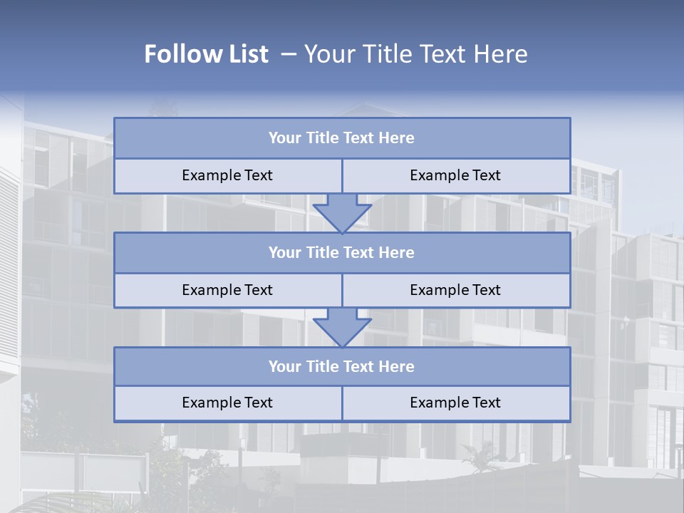 Modern Urban Apartment Building In Sydney, Australia PowerPoint Template