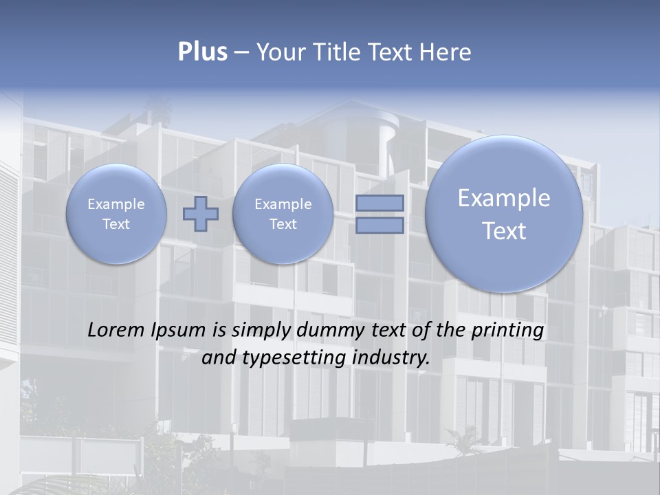 Modern Urban Apartment Building In Sydney, Australia PowerPoint Template