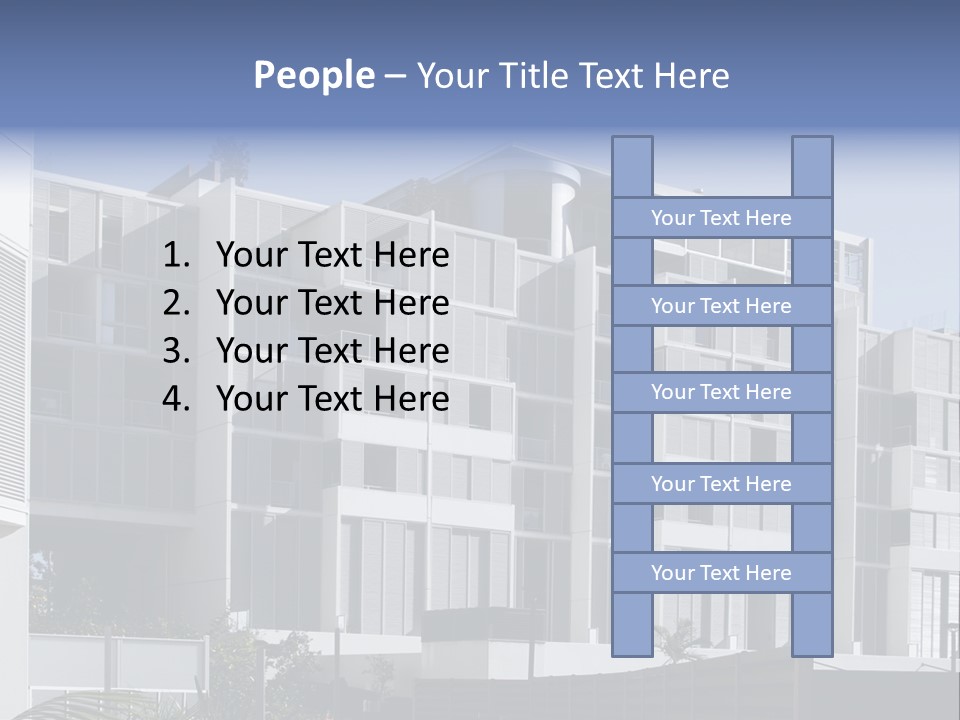 Modern Urban Apartment Building In Sydney, Australia PowerPoint Template