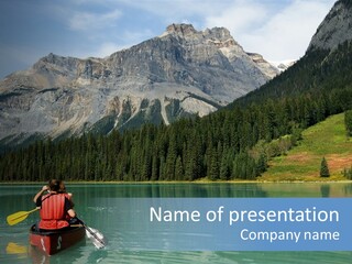 Emerald Lake, Yoho National Park, Canada PowerPoint Template