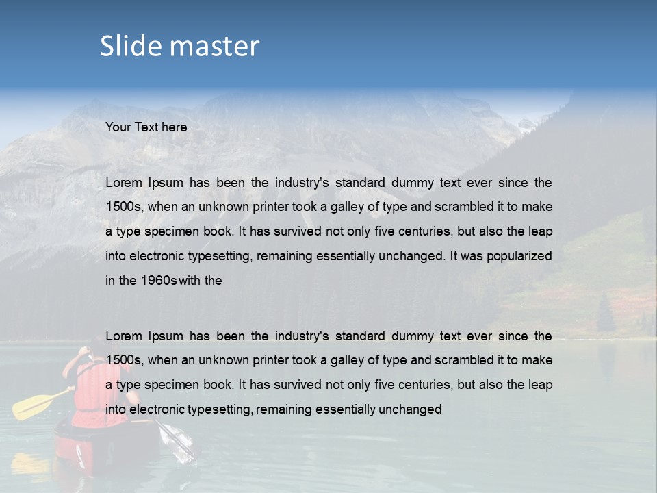 Emerald Lake, Yoho National Park, Canada PowerPoint Template