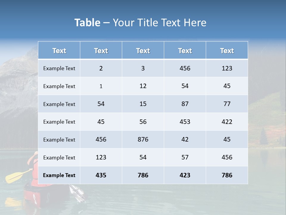 Emerald Lake, Yoho National Park, Canada PowerPoint Template