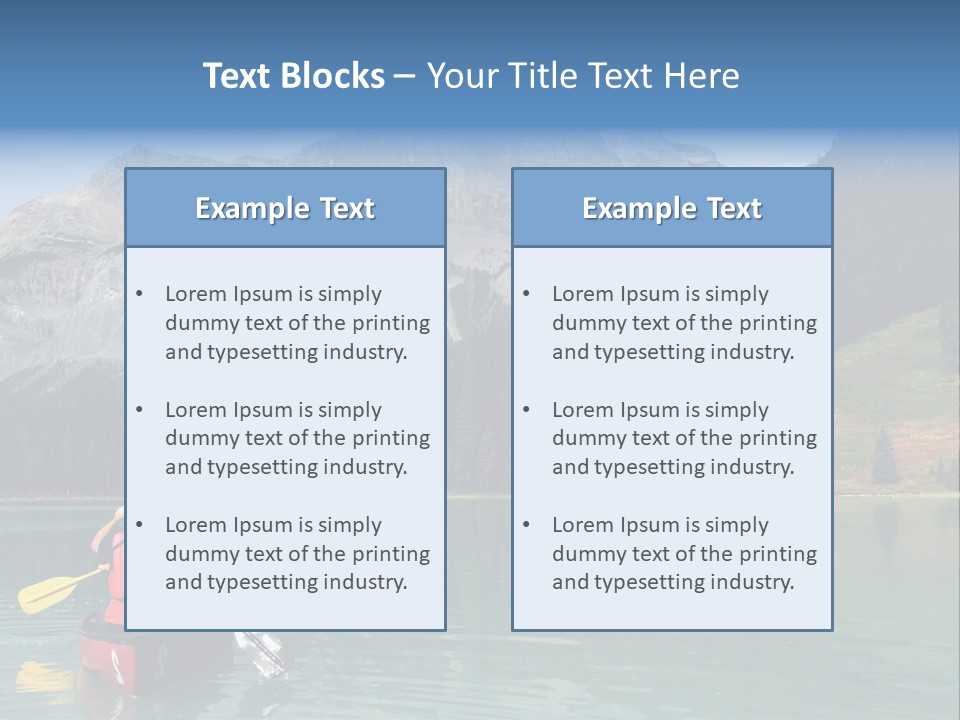 Emerald Lake, Yoho National Park, Canada PowerPoint Template