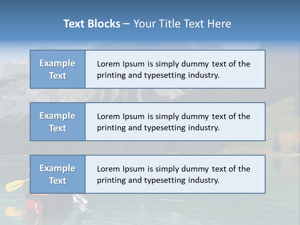 Emerald Lake, Yoho National Park, Canada PowerPoint Template