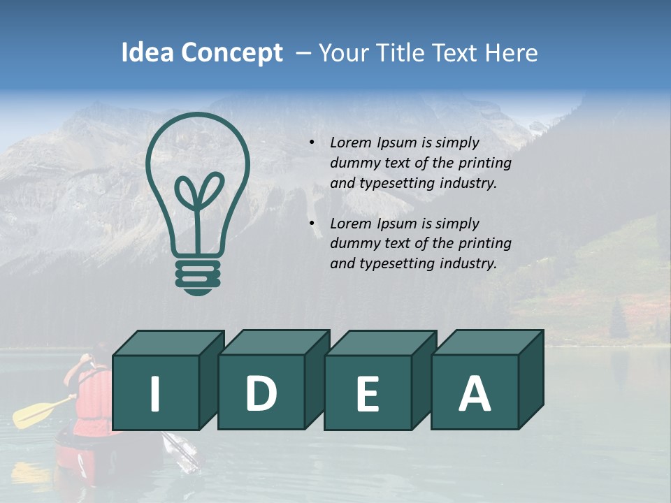 Emerald Lake, Yoho National Park, Canada PowerPoint Template