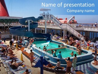 Fun On The Carnival Cruise Ship, Paradise PowerPoint Template