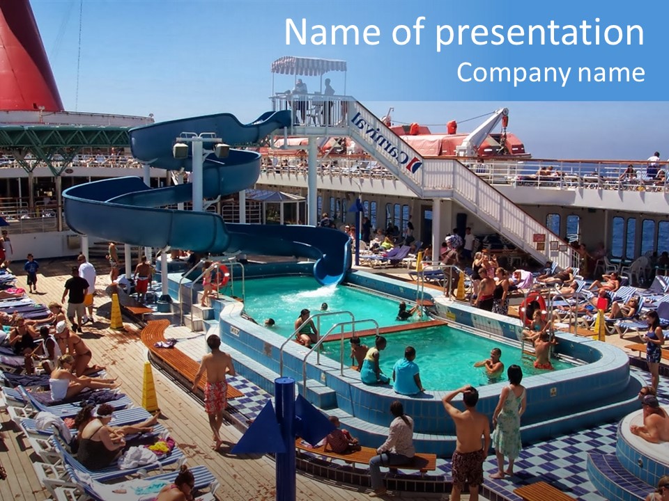 Fun On The Carnival Cruise Ship, Paradise PowerPoint Template