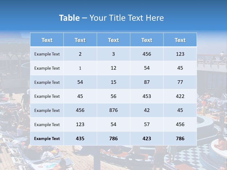 Fun On The Carnival Cruise Ship, Paradise PowerPoint Template