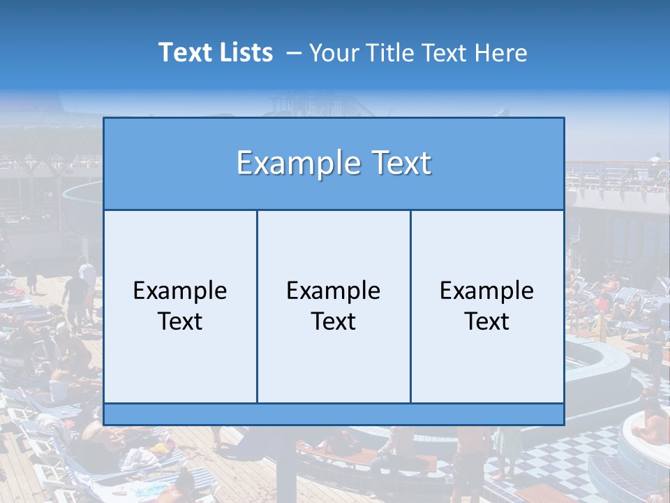 Fun On The Carnival Cruise Ship, Paradise PowerPoint Template