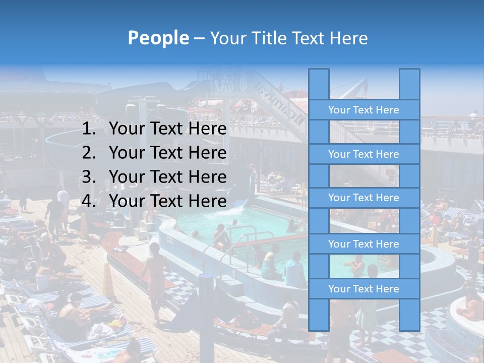 Fun On The Carnival Cruise Ship, Paradise PowerPoint Template