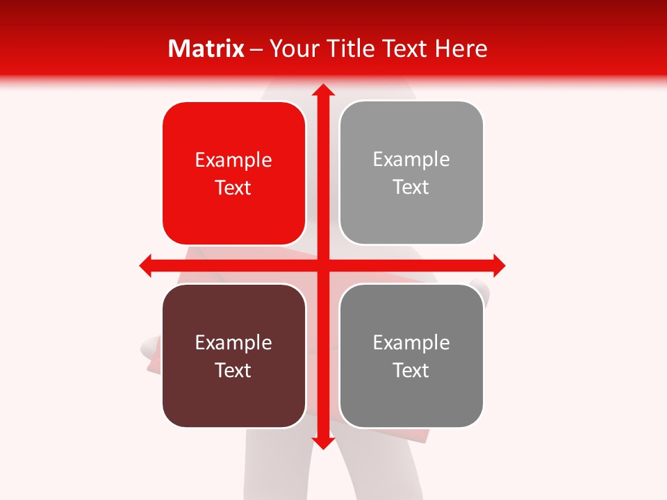 3D Postman With Big Red Envelope PowerPoint Template