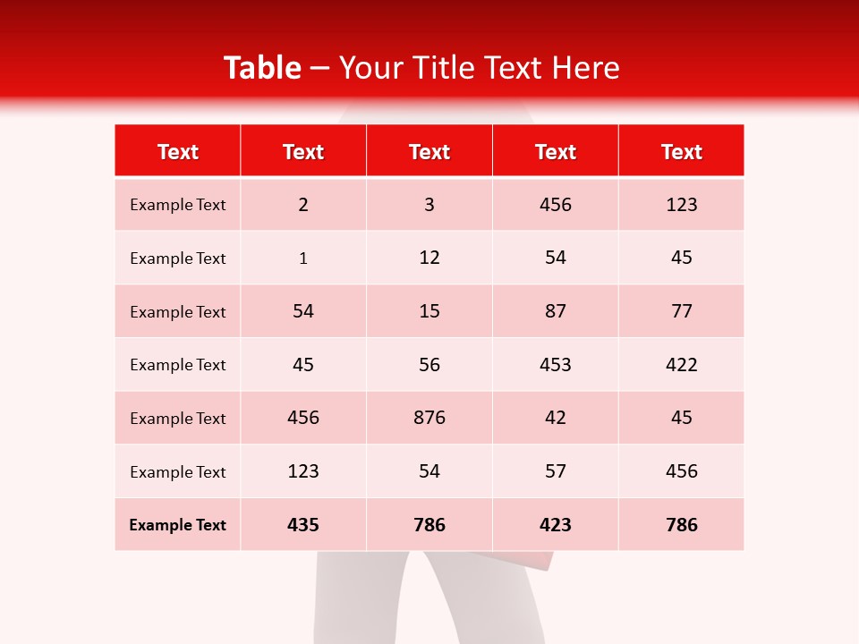 3D Postman With Big Red Envelope PowerPoint Template