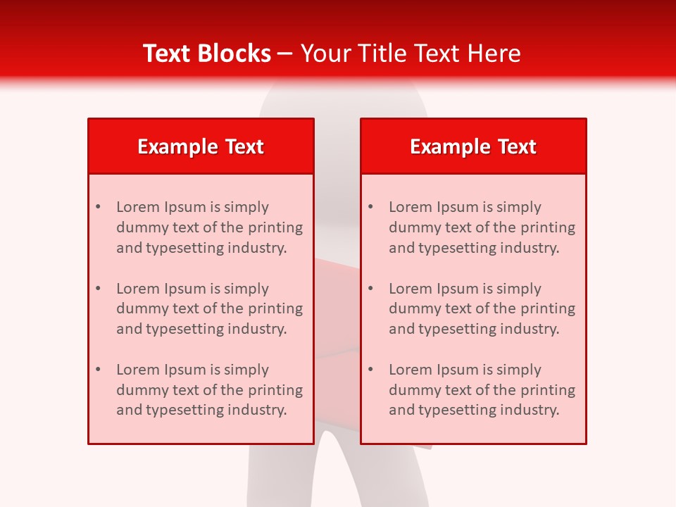 3D Postman With Big Red Envelope PowerPoint Template
