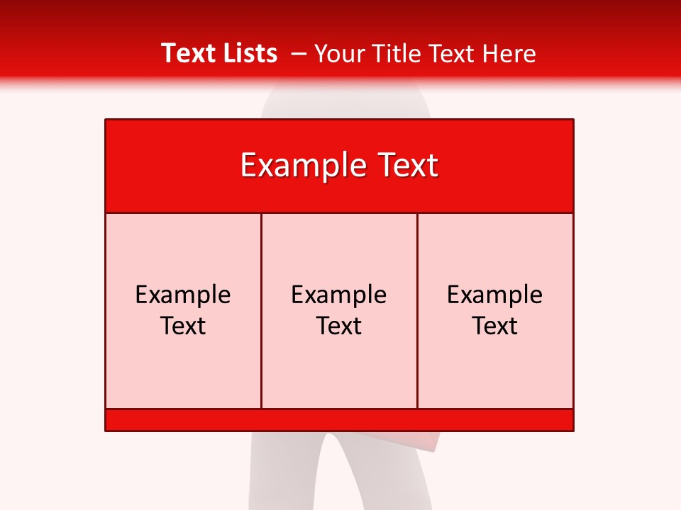 3D Postman With Big Red Envelope PowerPoint Template