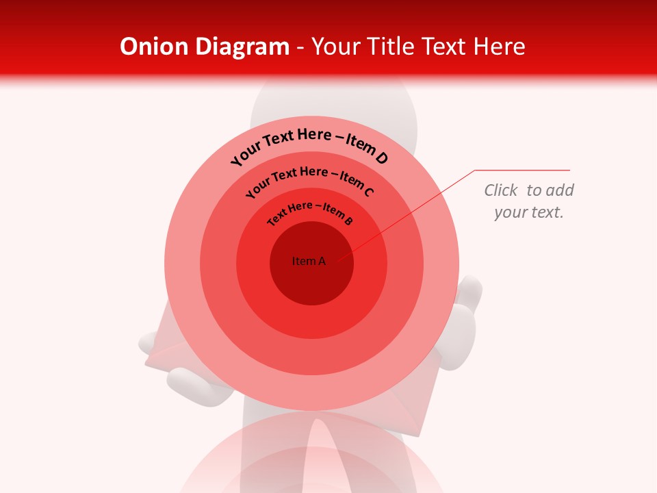 3D Postman With Big Red Envelope PowerPoint Template