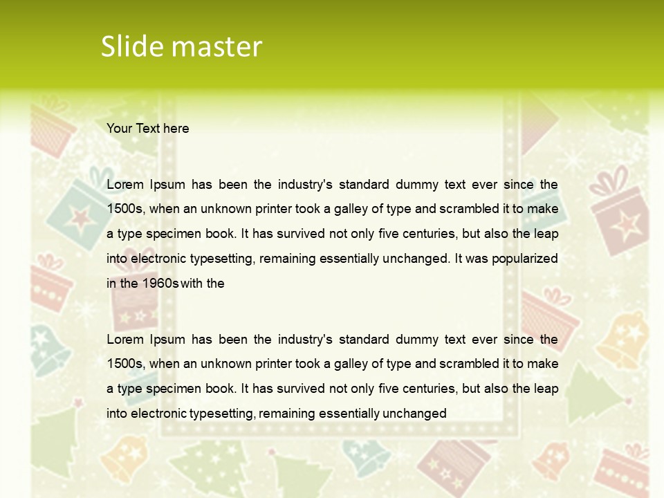 Beige Christmas Background, Vector Illustration Stock Vector Illustration: PowerPoint Template