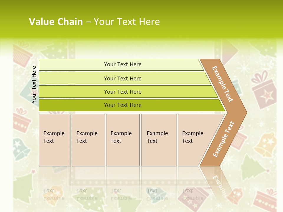 Beige Christmas Background, Vector Illustration Stock Vector Illustration: PowerPoint Template