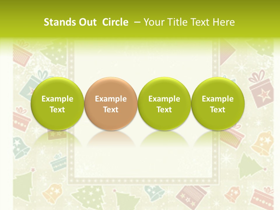 Beige Christmas Background, Vector Illustration Stock Vector Illustration: PowerPoint Template