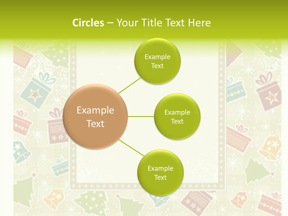 Beige Christmas Background, Vector Illustration Stock Vector Illustration: PowerPoint Template